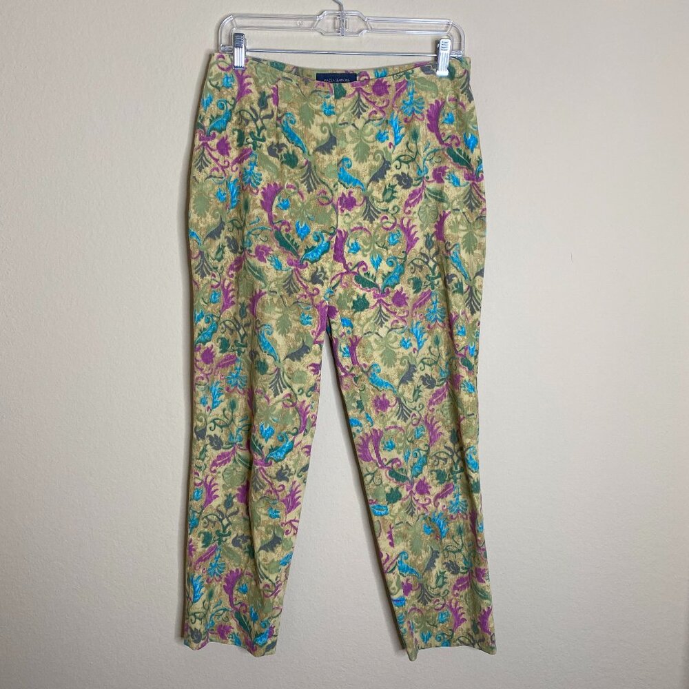 vintage piazza sempione floral capri pants